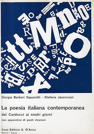 LA POESIA ITALIANA CONTEMPORANEA. Dal Carducci ai nostri giorni. Con …