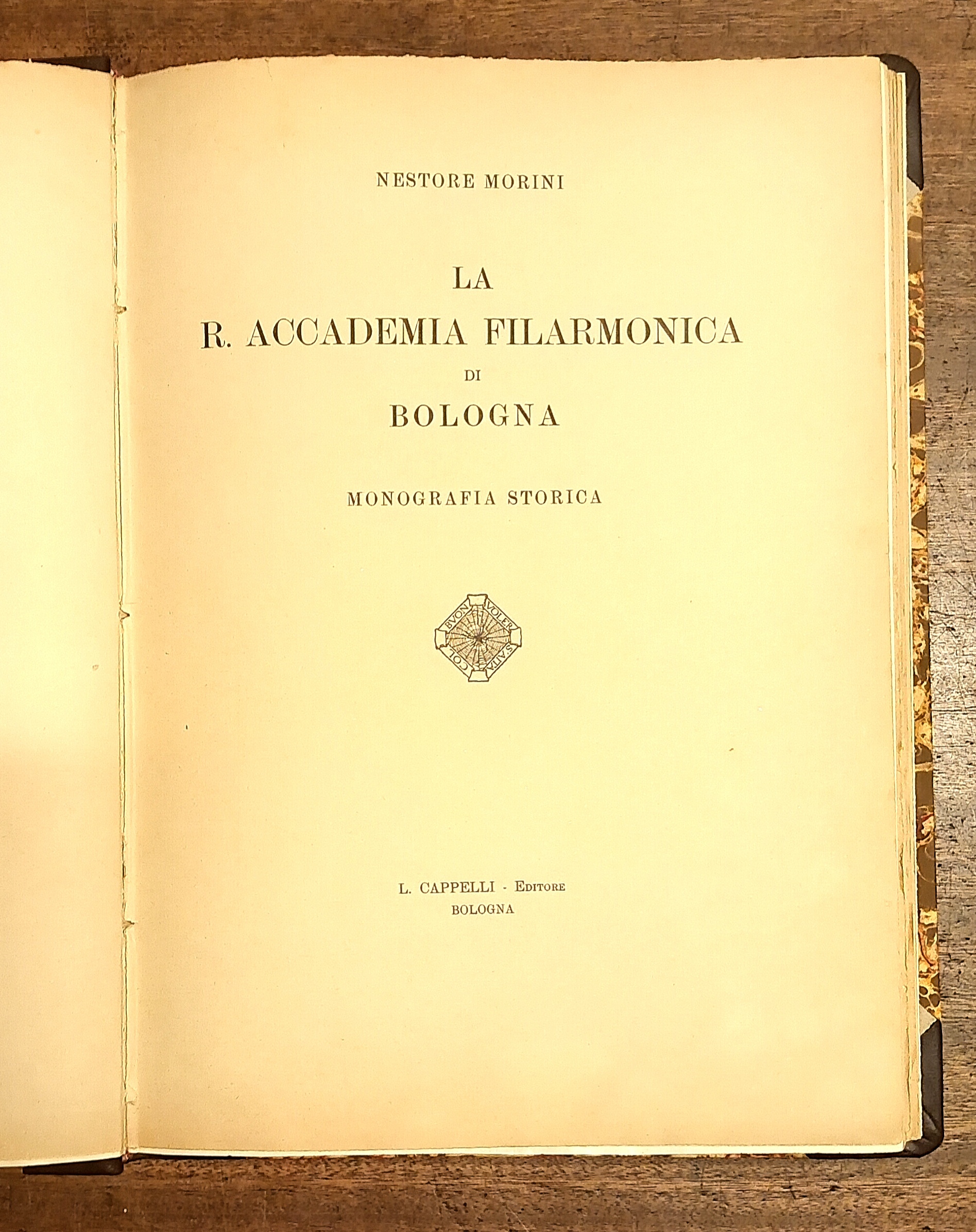 LA R. ACCADEMIA FILARMONICA DI BOLOGNA. Monografia storica