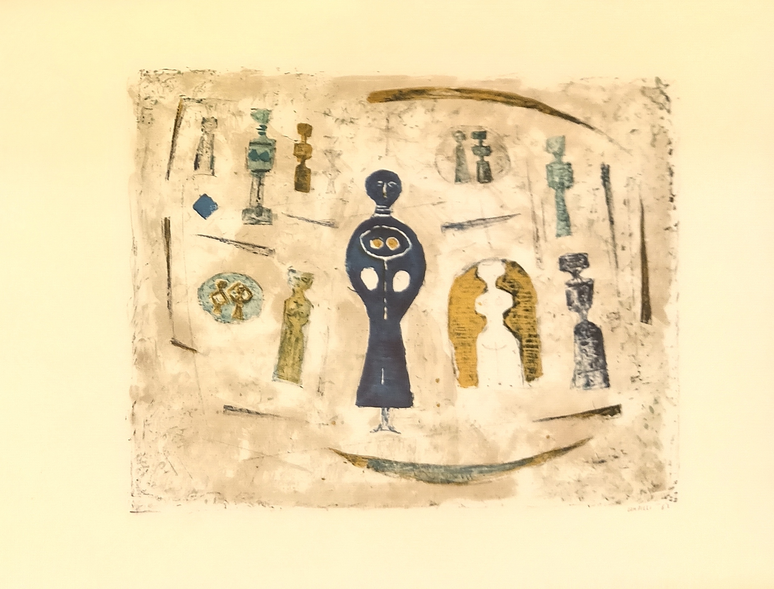 LE LITOGRAFIE DI CAMPIGLI. CASA. Litografia a colori