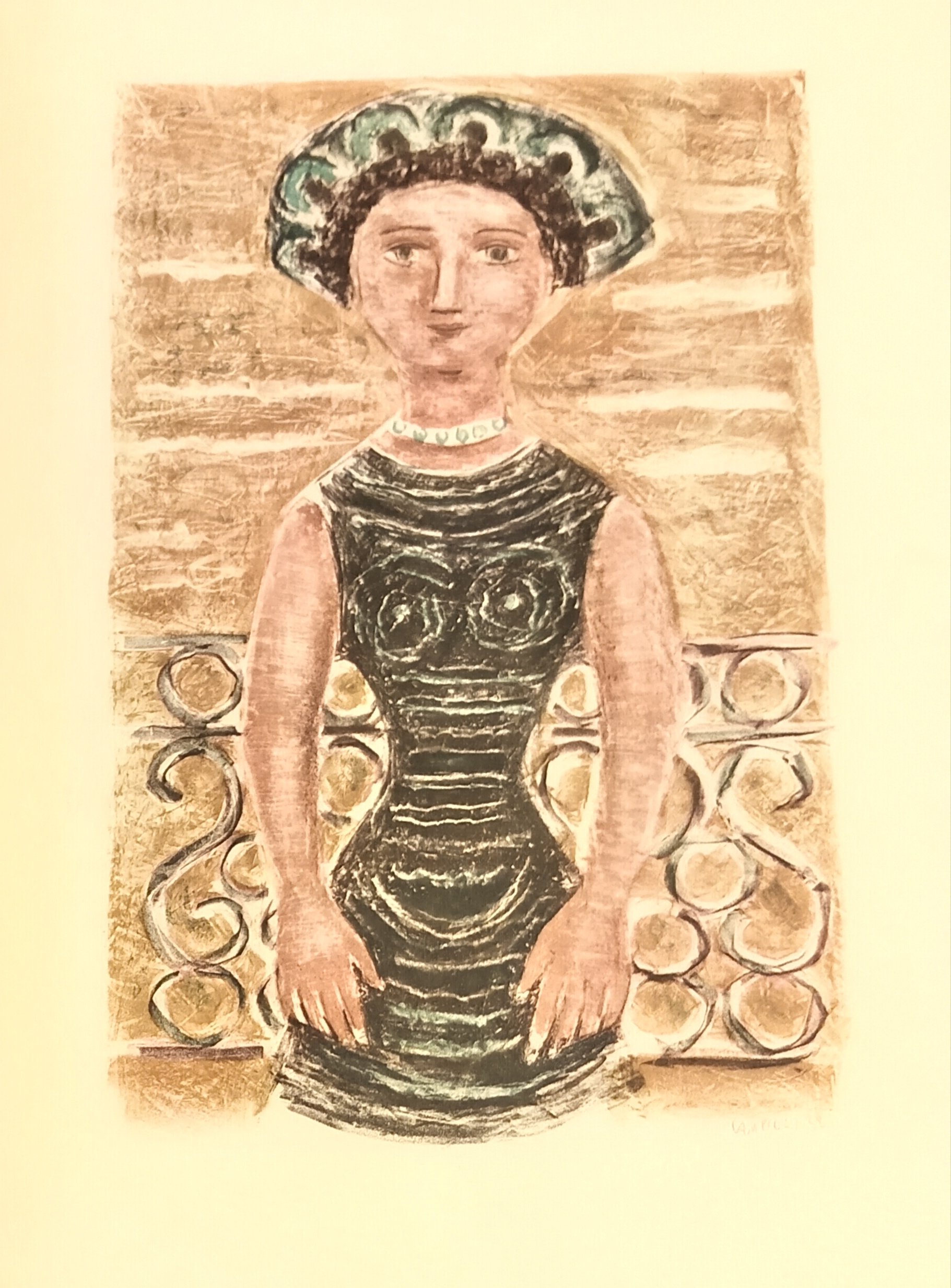 LE LITOGRAFIE DI CAMPIGLI. IL BALCONE. Litografia a colori