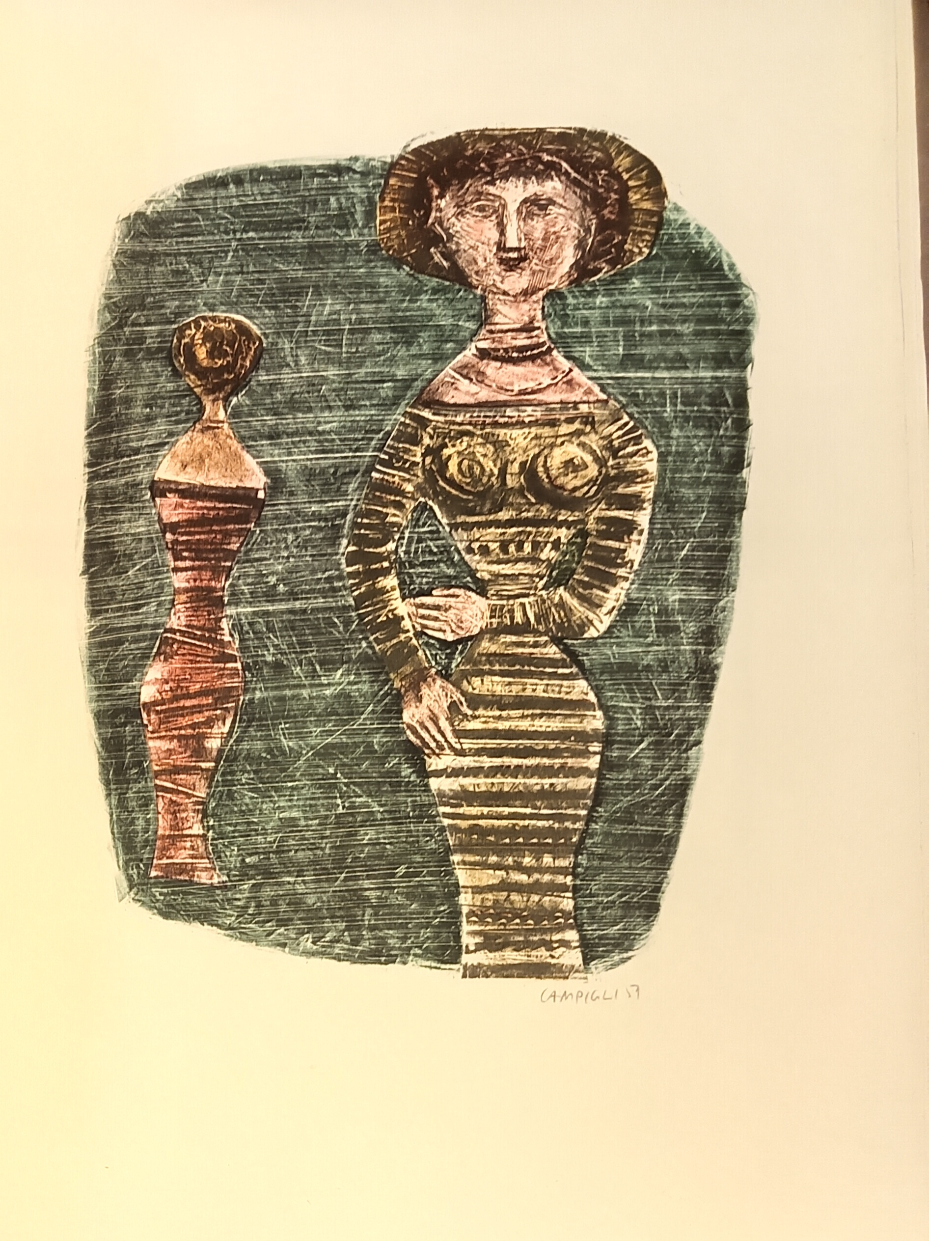 LE LITOGRAFIE DI CAMPIGLI. IN GIALLO E IN ROSSO. Litografia …