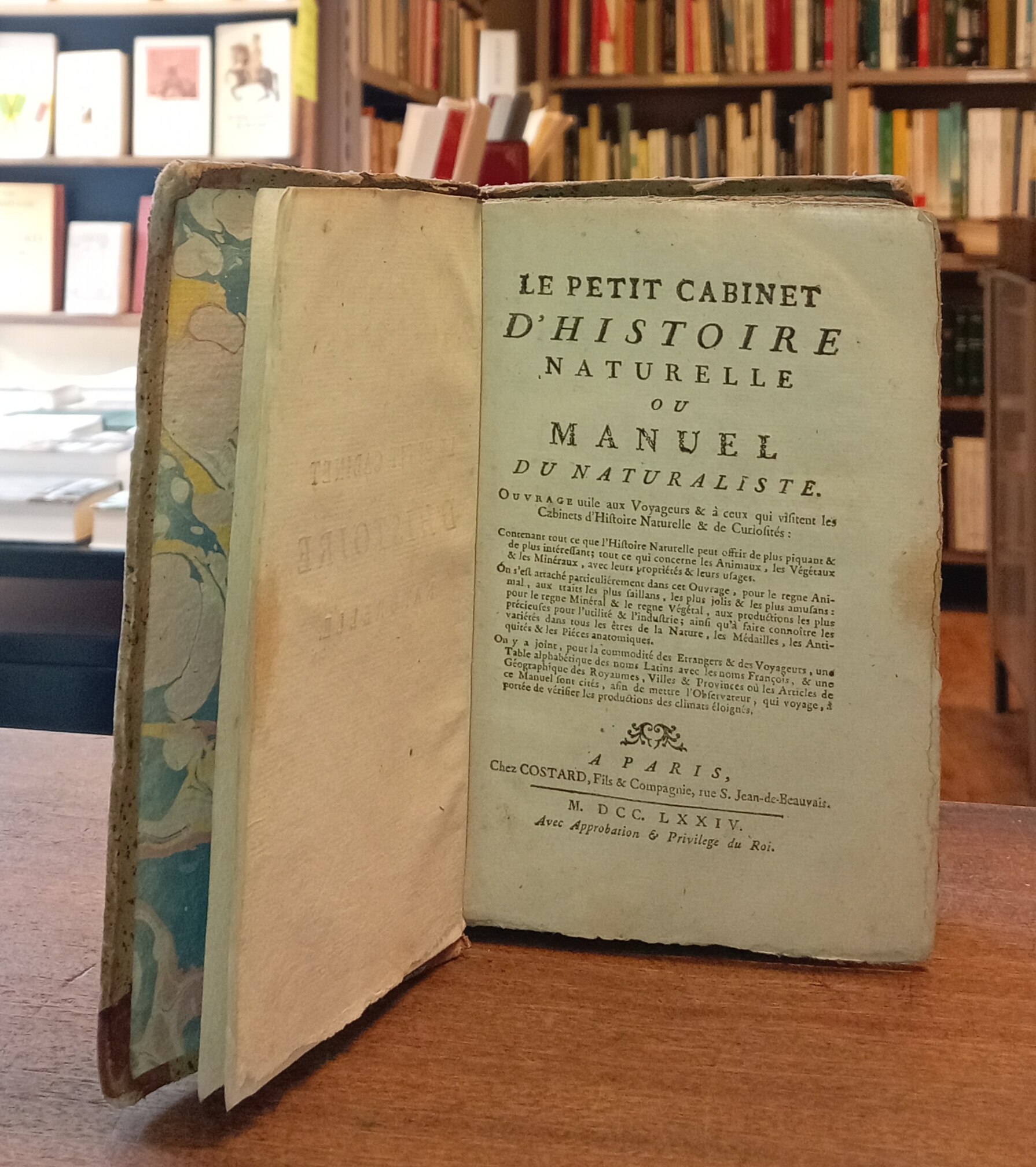 LE PETIT CABINET D'HISTOIRE NATURELLE OU MANUEL DU NATURALISTE. Ouvrage …