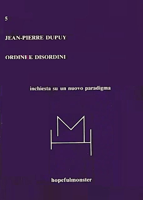 ORDINI E DISORDINI. Inchiesta su un nuovo paradigma