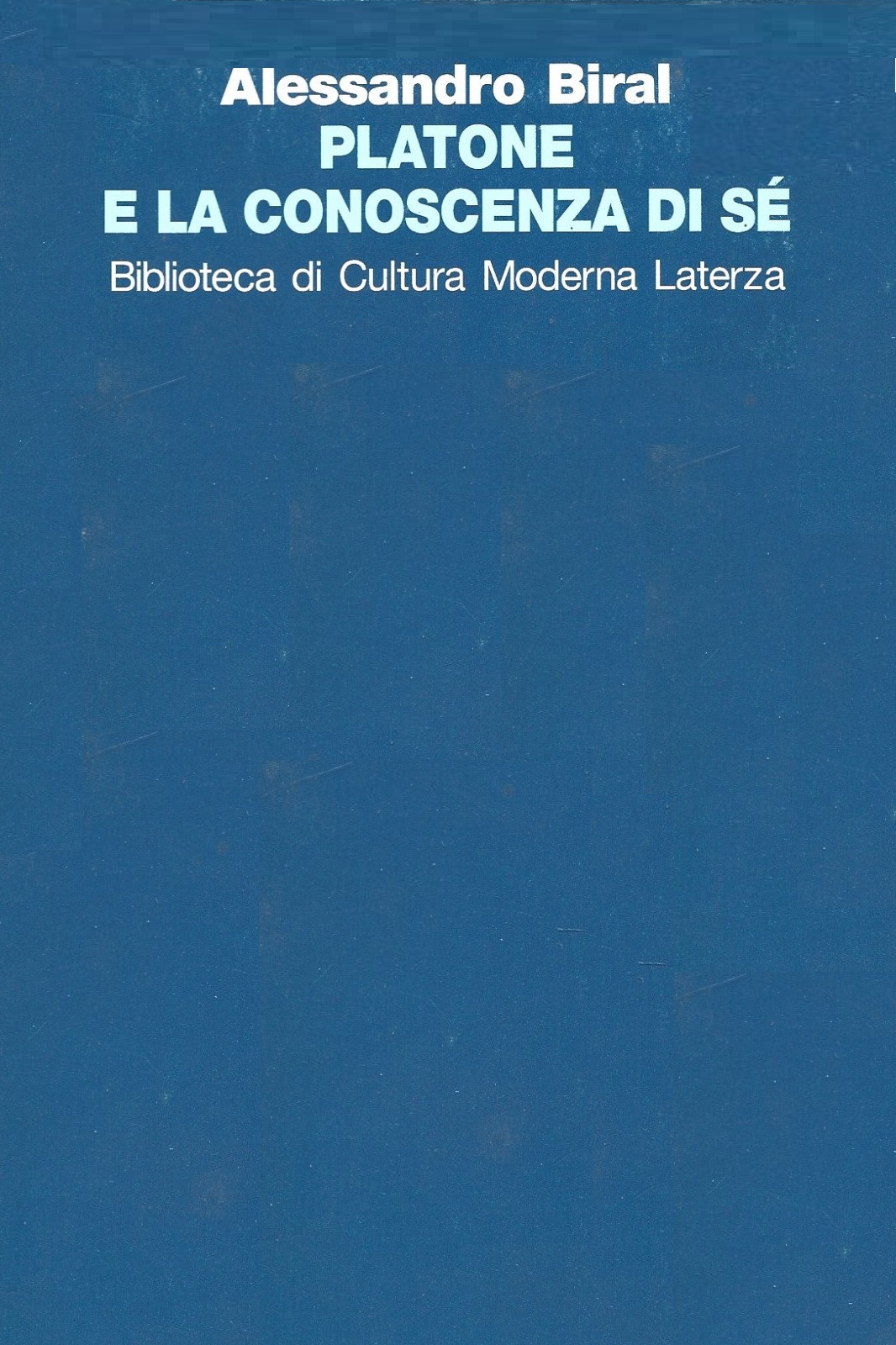 PLATONE E LA CONOSCENZA DI SE'