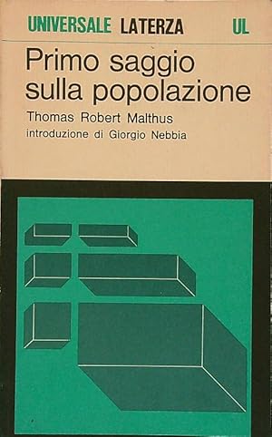 PRIMO SAGGIO SULLA POPOLAZIONE