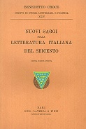 SAGGI SULLA LETTERATURA ITALIANA DEL SEICENTO