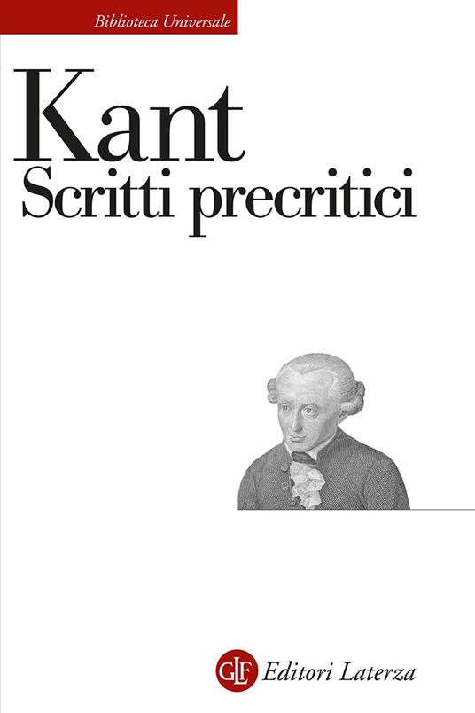 SCRITTI PRECRITICI