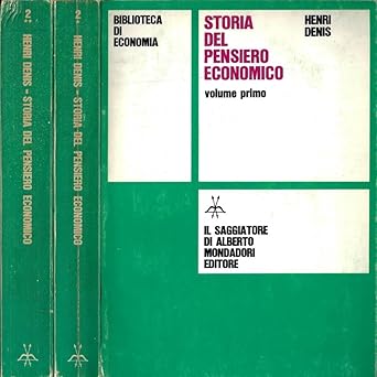 STORIA DEL PENSIERO ECONOMICO. I. Da Platone a Ricardo. II. …