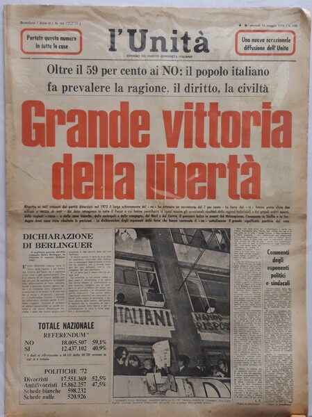 Oltre il 59% ai NO: il popolo italiano fa prevalere …