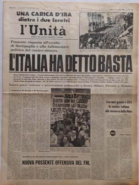 Possente risposta all'eccidio di Battipaglia e alla fallimentare politica del …