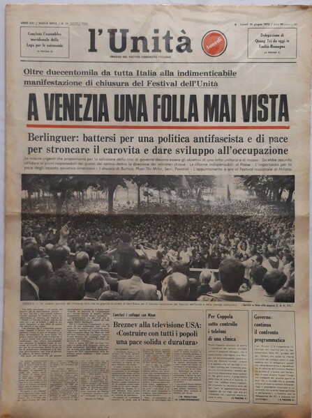 Oltre duecentomila da tutta Italia alla indimenticabile manifestazione di chiusura …