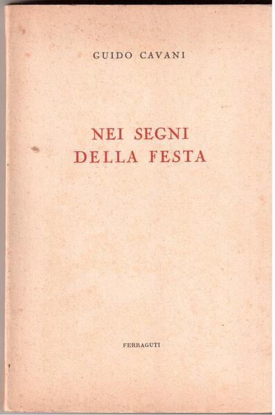 Guido Cavani Nei segni della festa