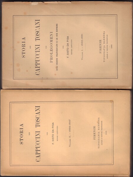 Storia dei Cappuccini toscani con prolegomeni sull'ordine francescano e le …