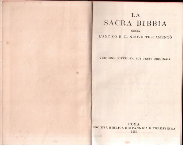 La Sacra Bibbia ossia l'Antico e il Nuovo Testamento Versione …