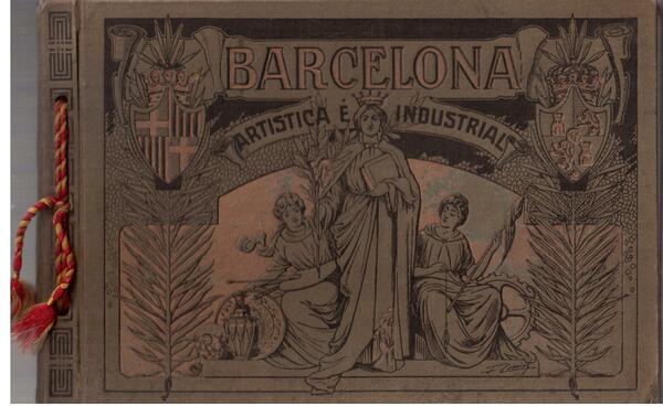 Barcelona artistica e industrial Lujoso album de fotografias con un …