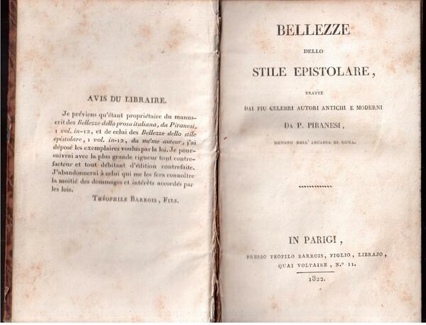 Bellezze dello stile epistolare tratte dai più celebri autori antichi …