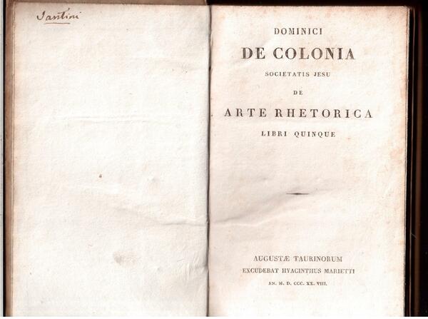 De Arte Rhetorica - Institutiones Poeticae