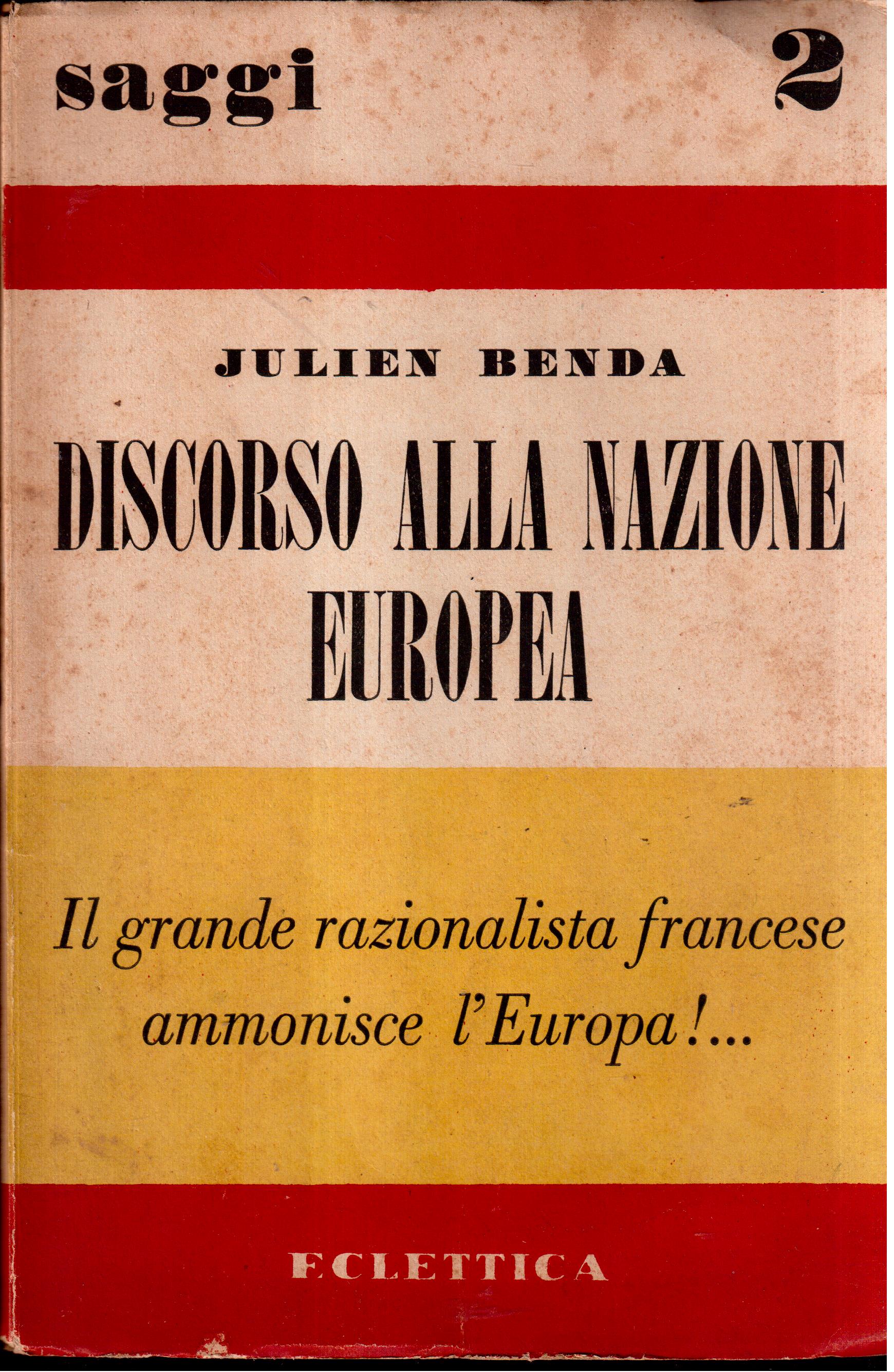 Discorso alla nazione europea