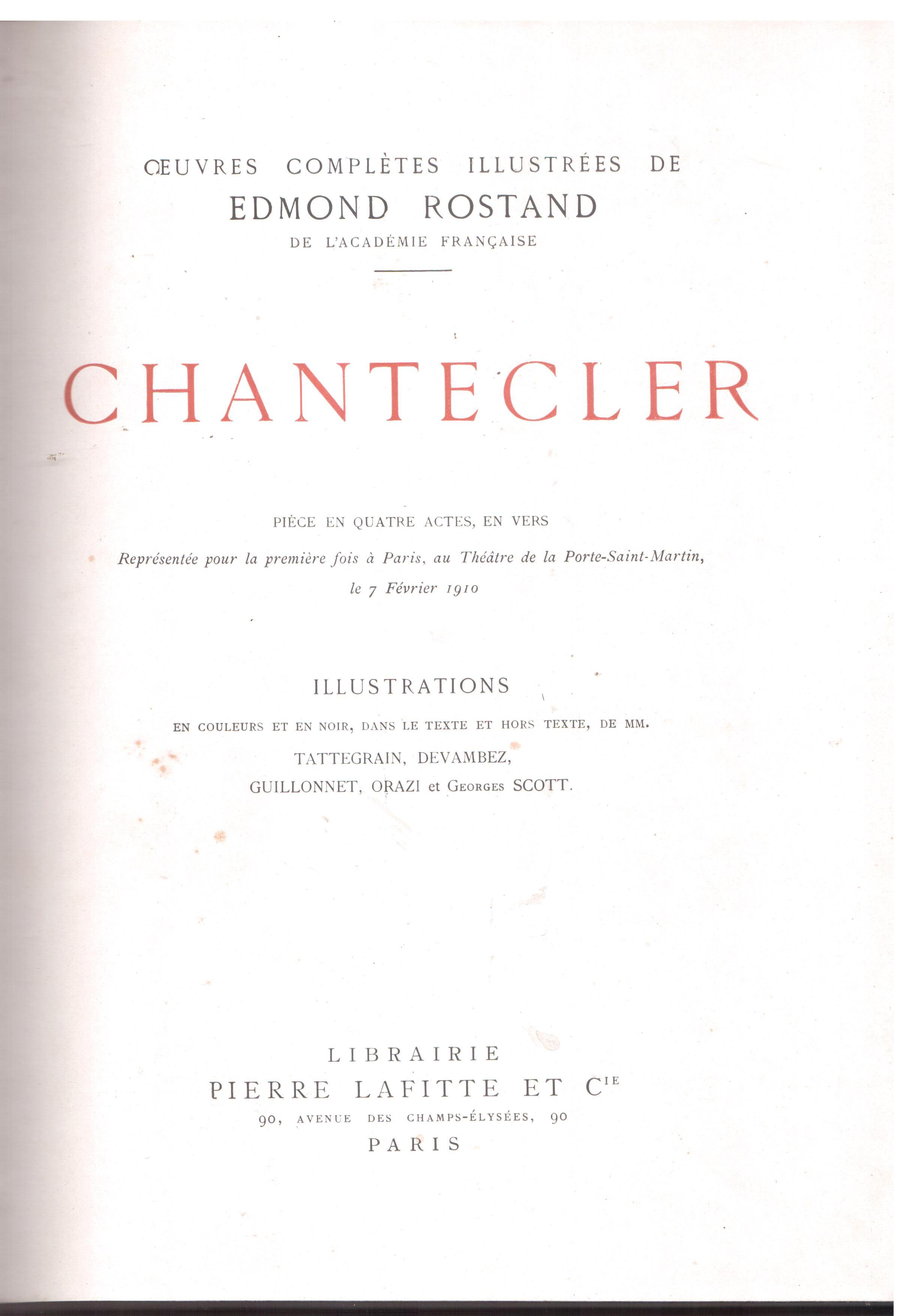 Edmond Rostand - Chantecler