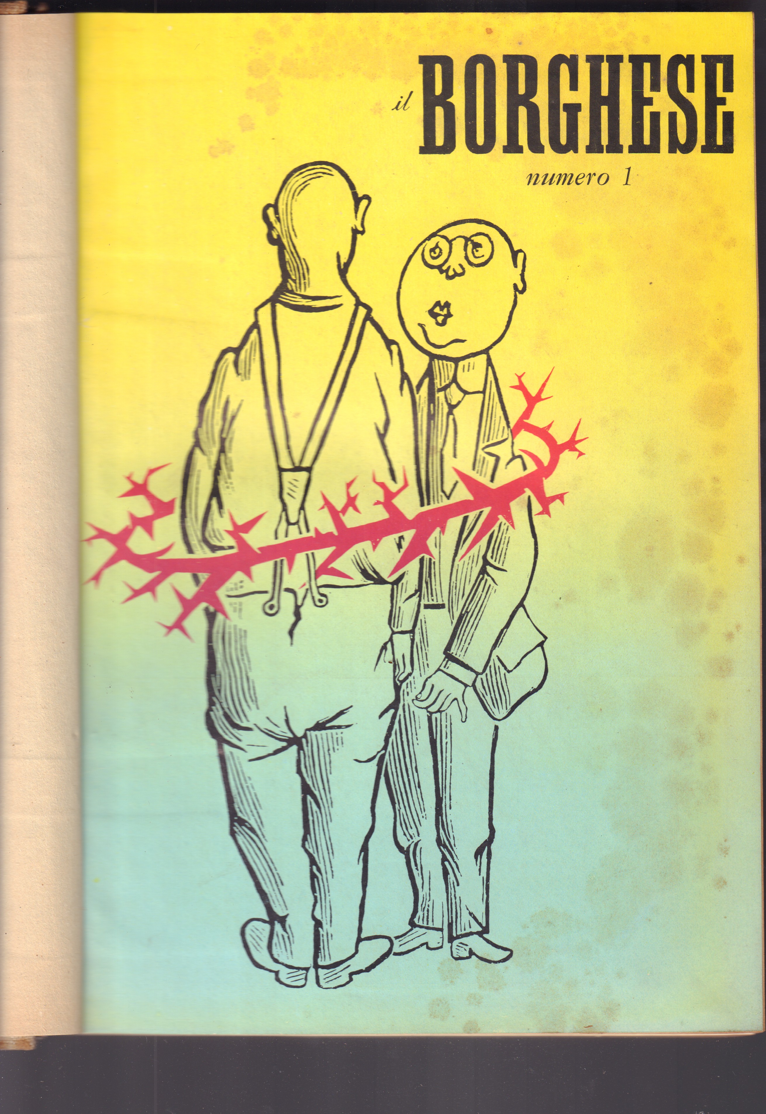 Il Borghese-Settimanale- Annata completa 1955- Rilegati in 2 volumi