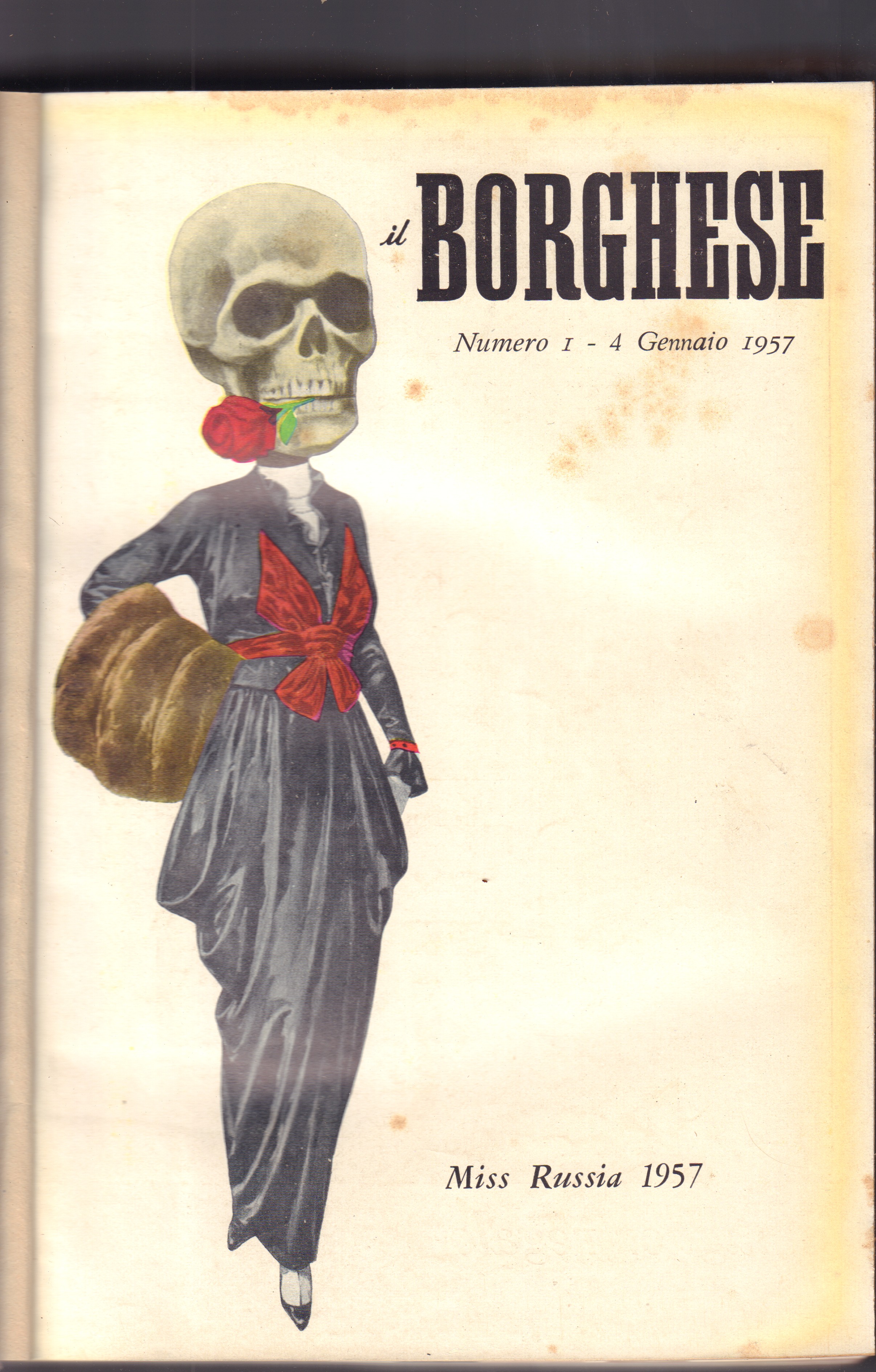 Il Borghese-Settimanale- Annata completa 1957- Rilegati in 2 volumi