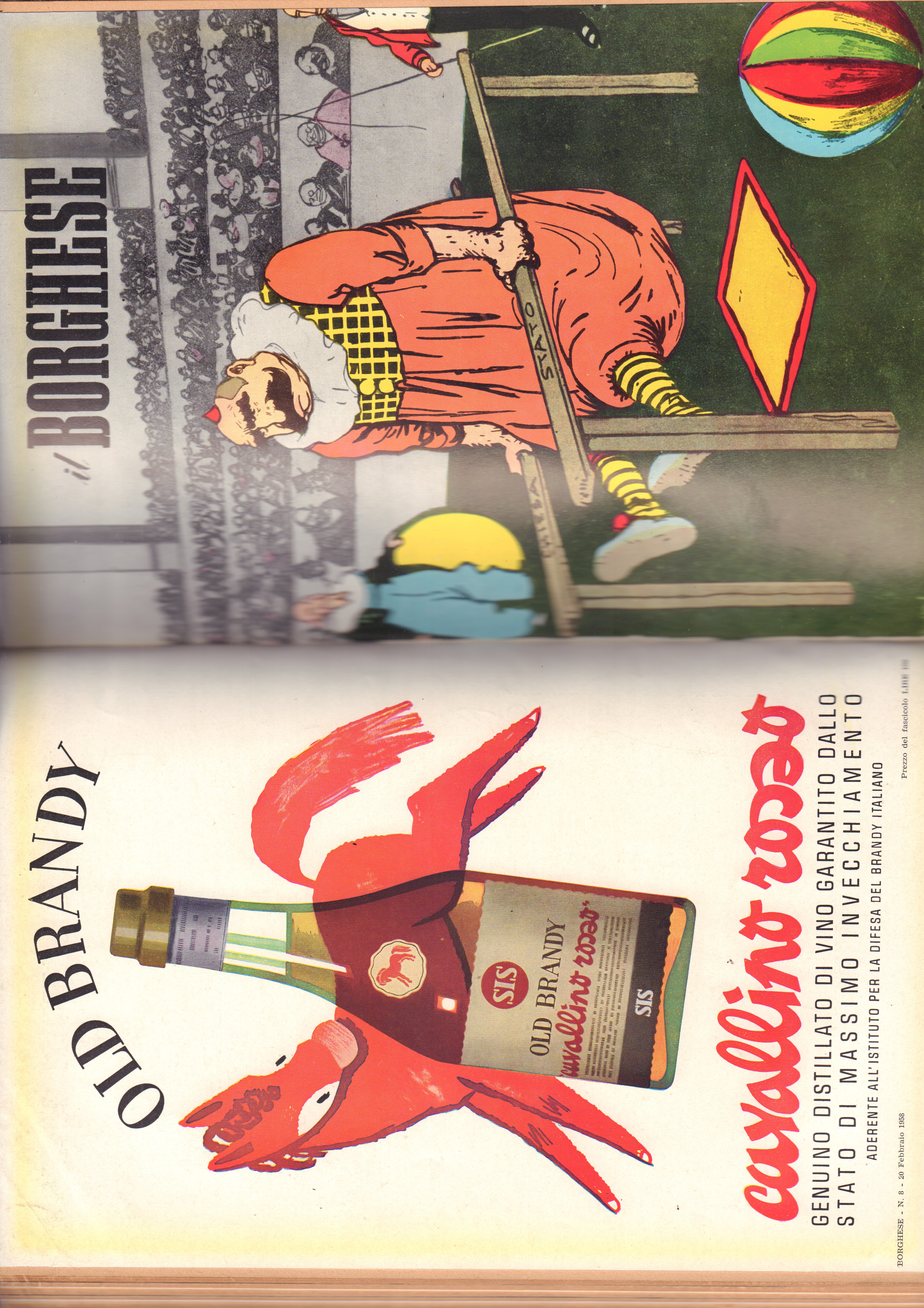 Il Borghese-Settimanale- Annata completa 1958- Rilegati in 2 volumi