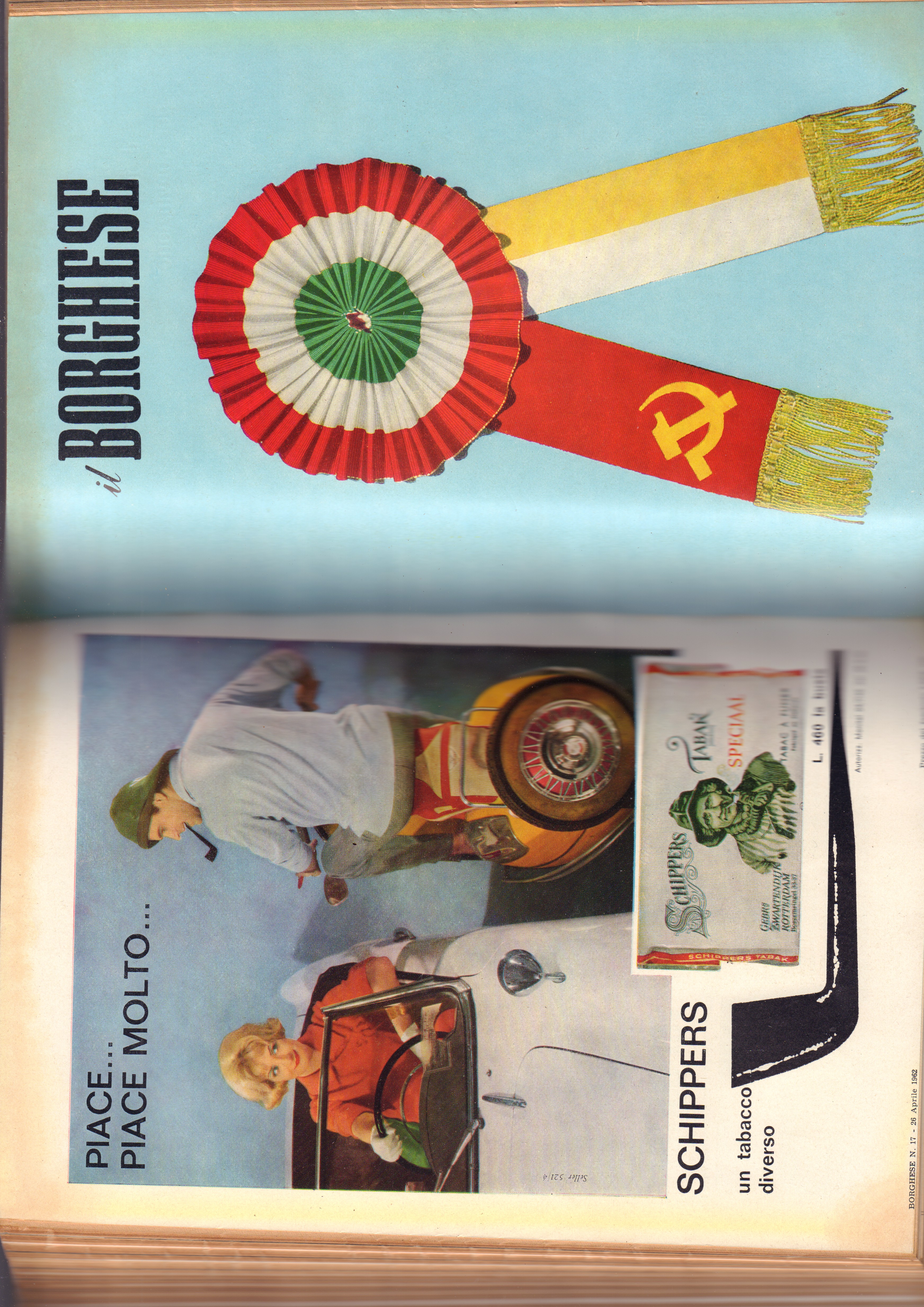 Il Borghese-Settimanale- Annata completa 1962- Rilegati in 2 volumi