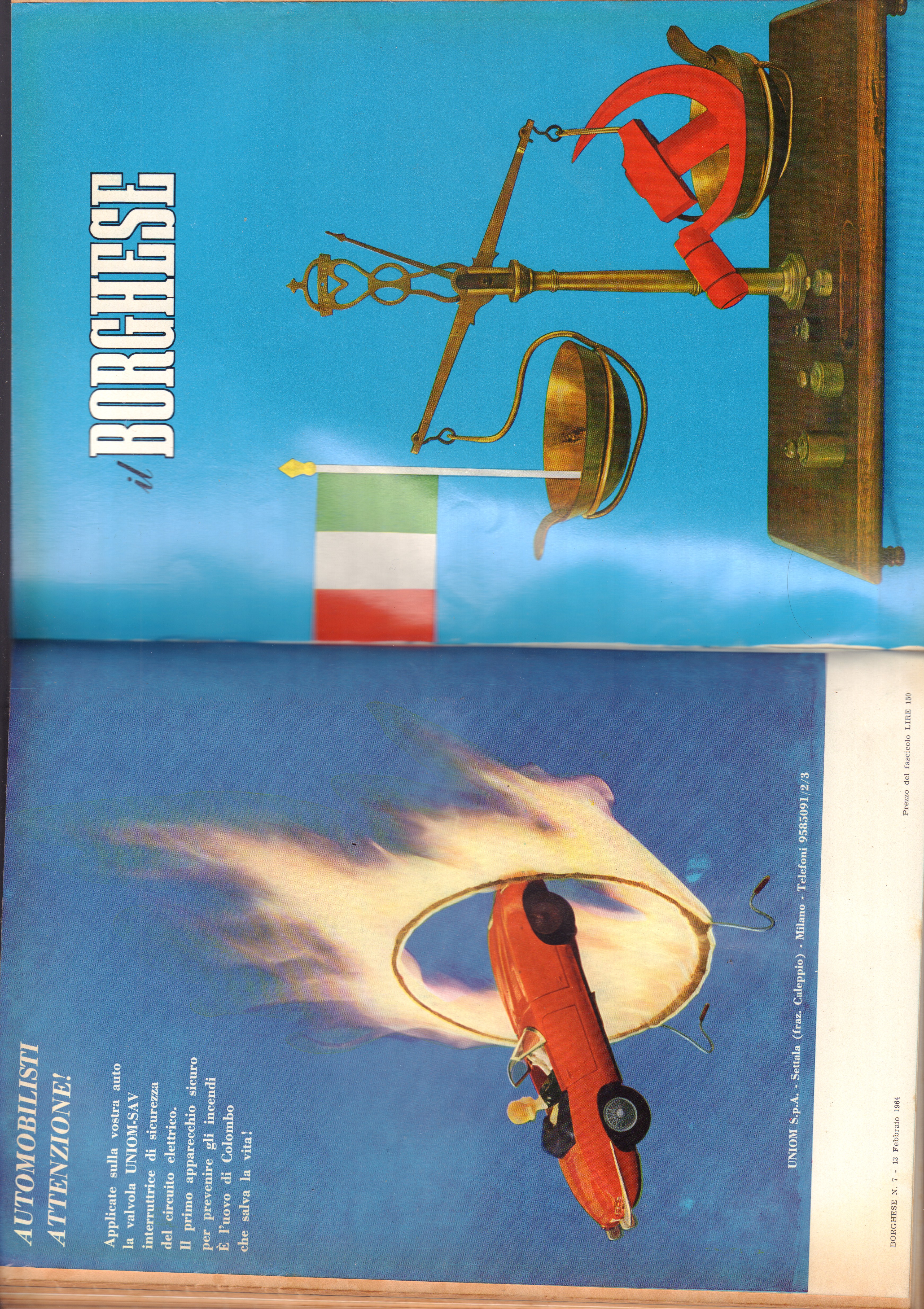 Il Borghese-Settimanale- Annata completa 1964- Rilegati in 2 volumi