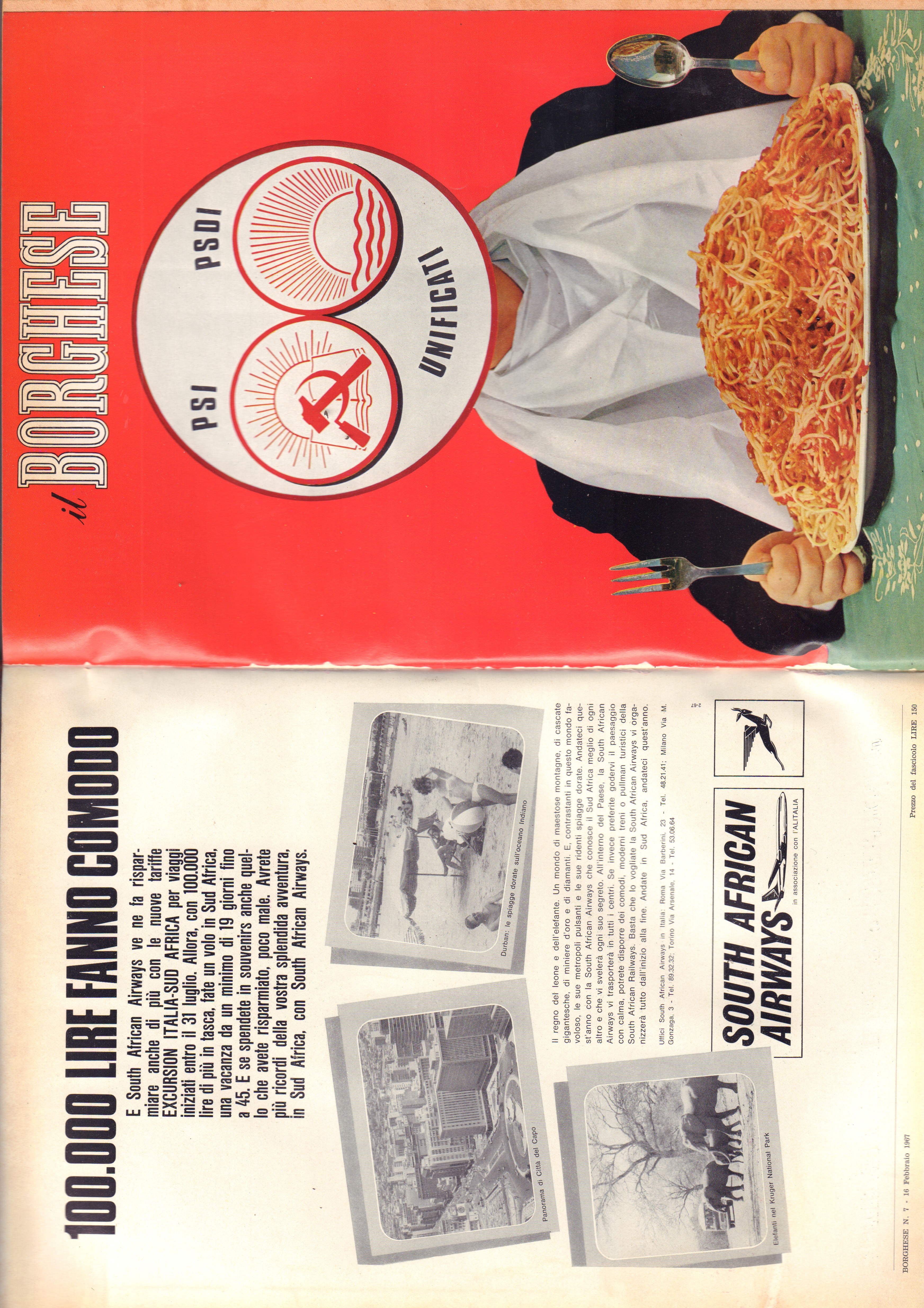 Il Borghese-Settimanale- Annata completa 1967- Rilegati in 2 volumi