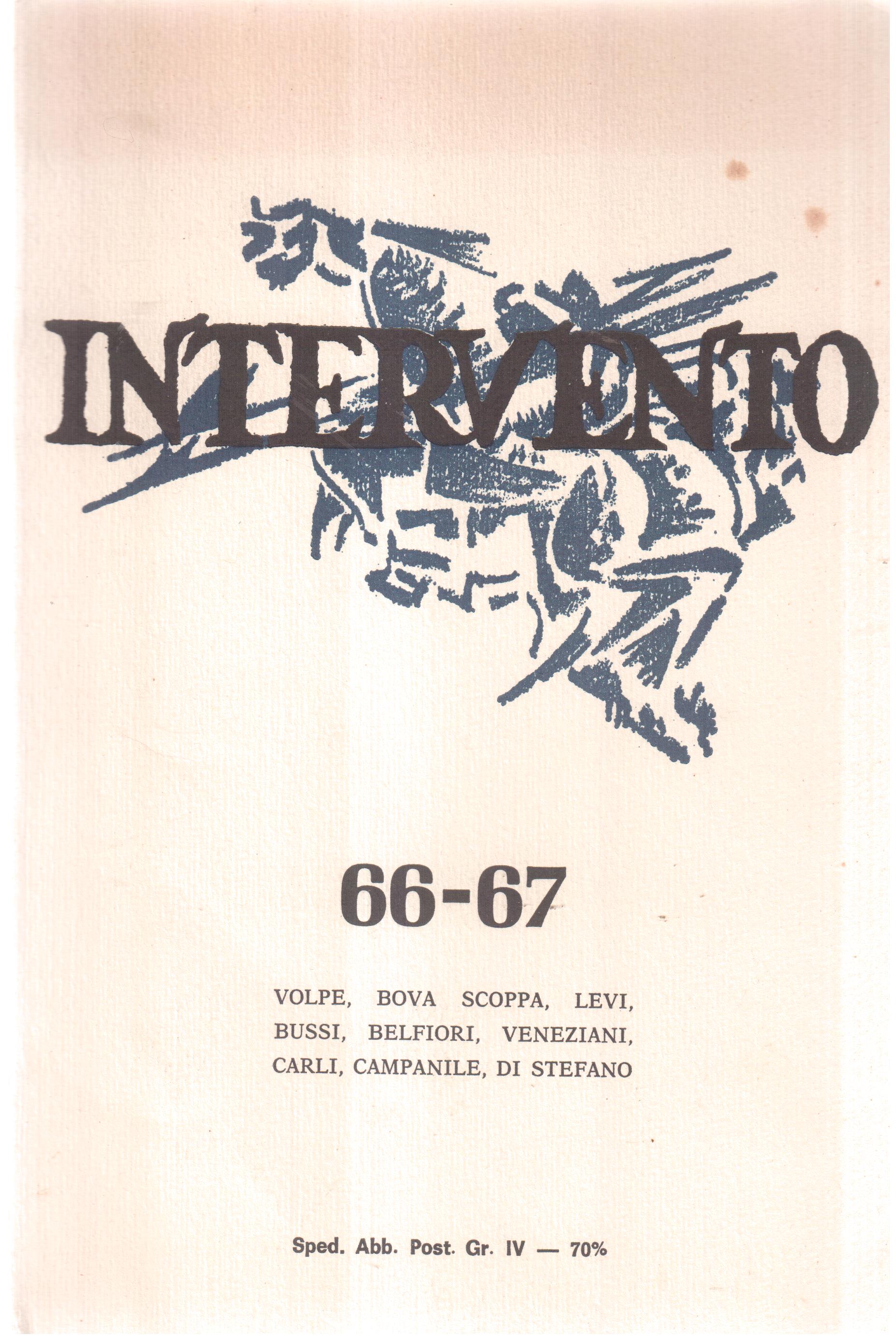 Intervento- Rivista bimestrale fondata da Giovanni Volpe- N. 66-67- Marzo/Giugno …