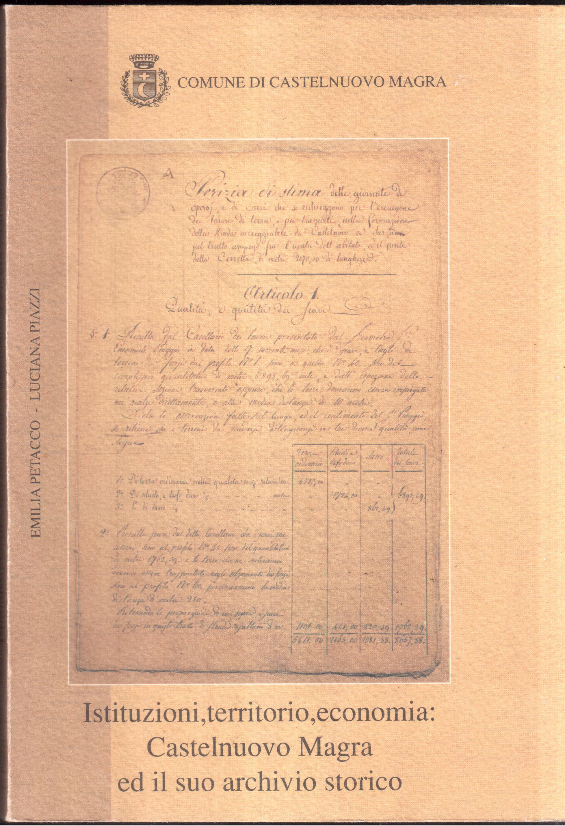 Istituzioni, territorio, economia: Castelnuovo Magra ed il suo archivio storico