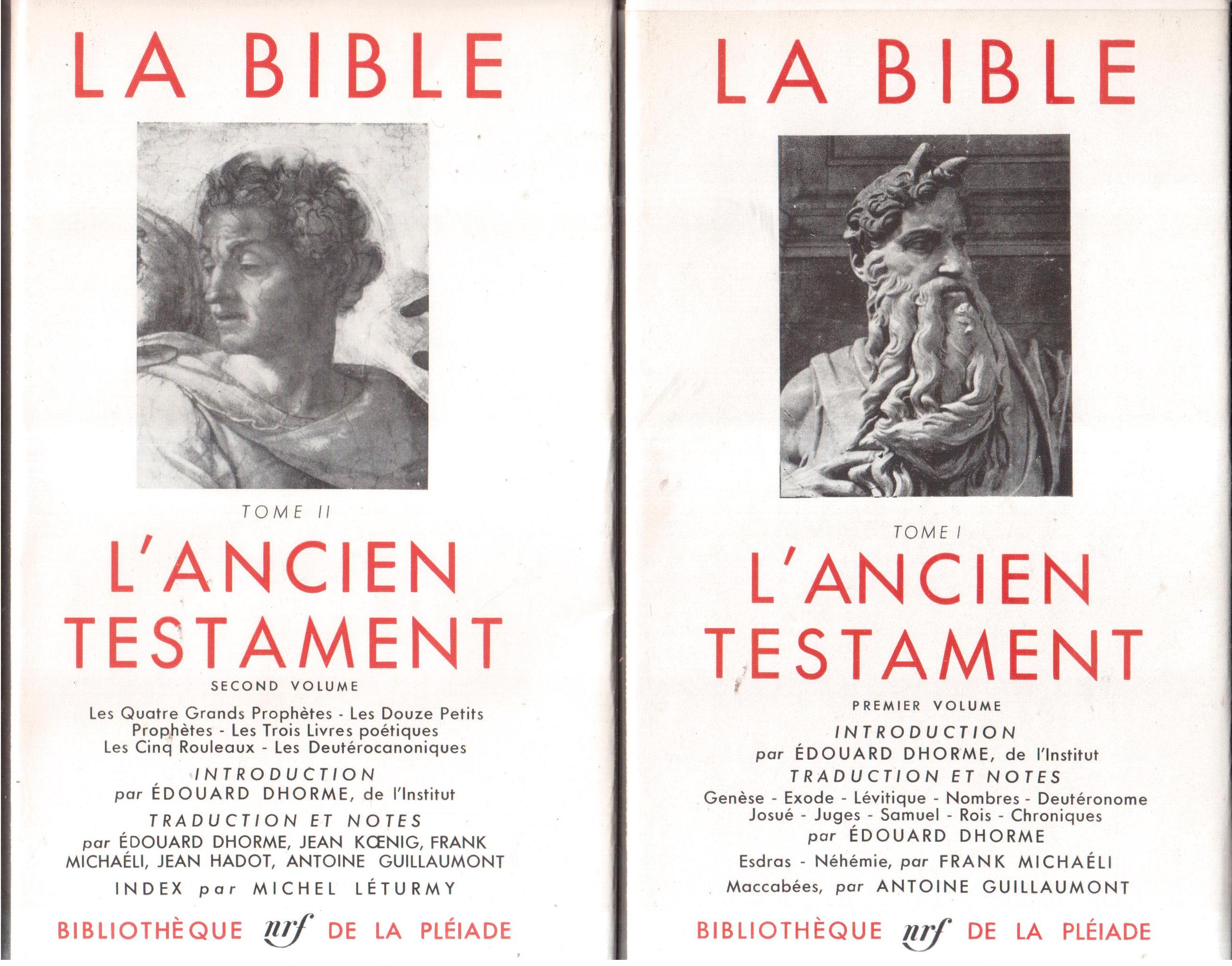 La Bible - L'Ancien Testament - Premiere volume et second …