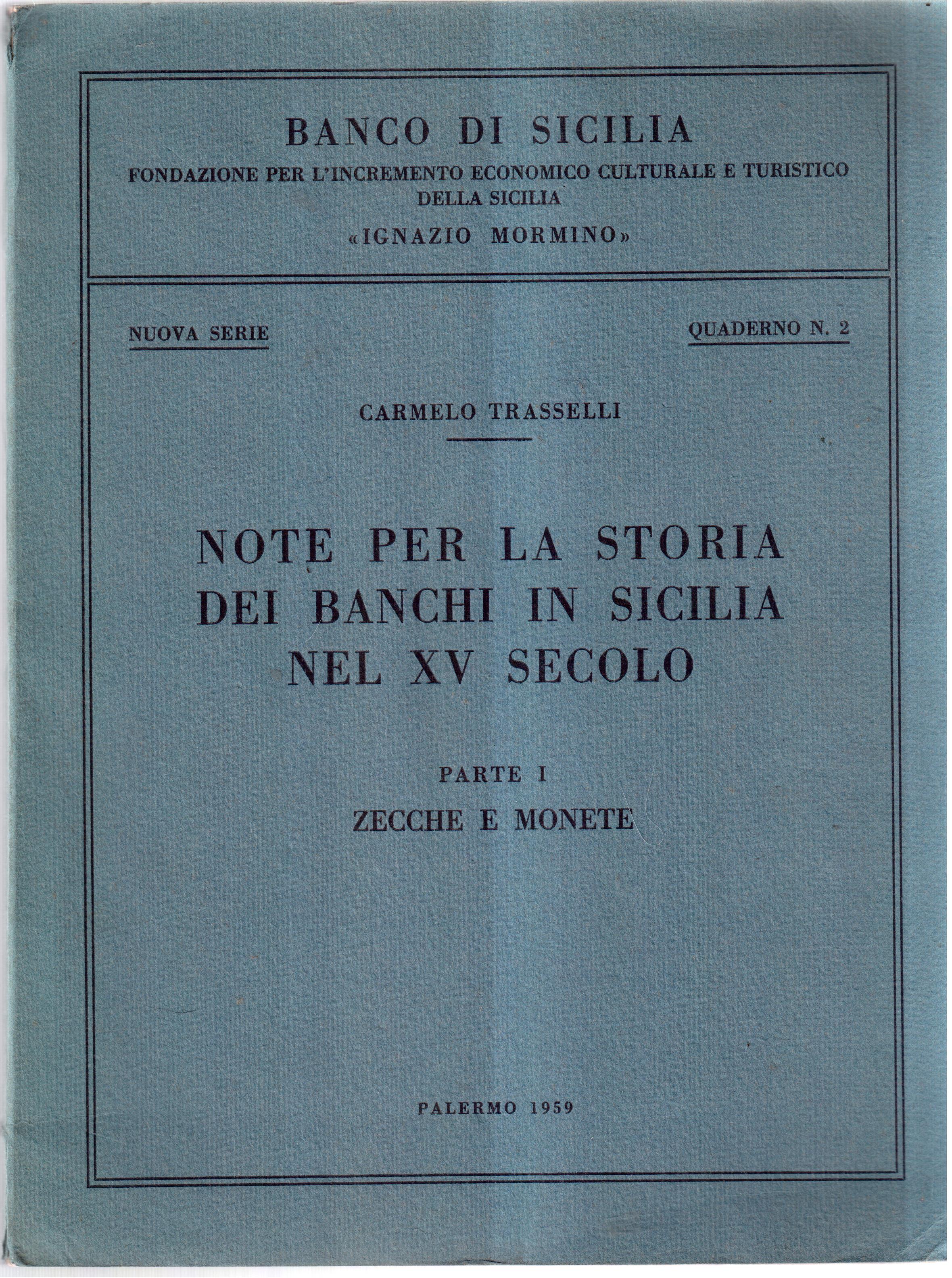 Note per la storia dei Banchi di Sicilia nel XV …