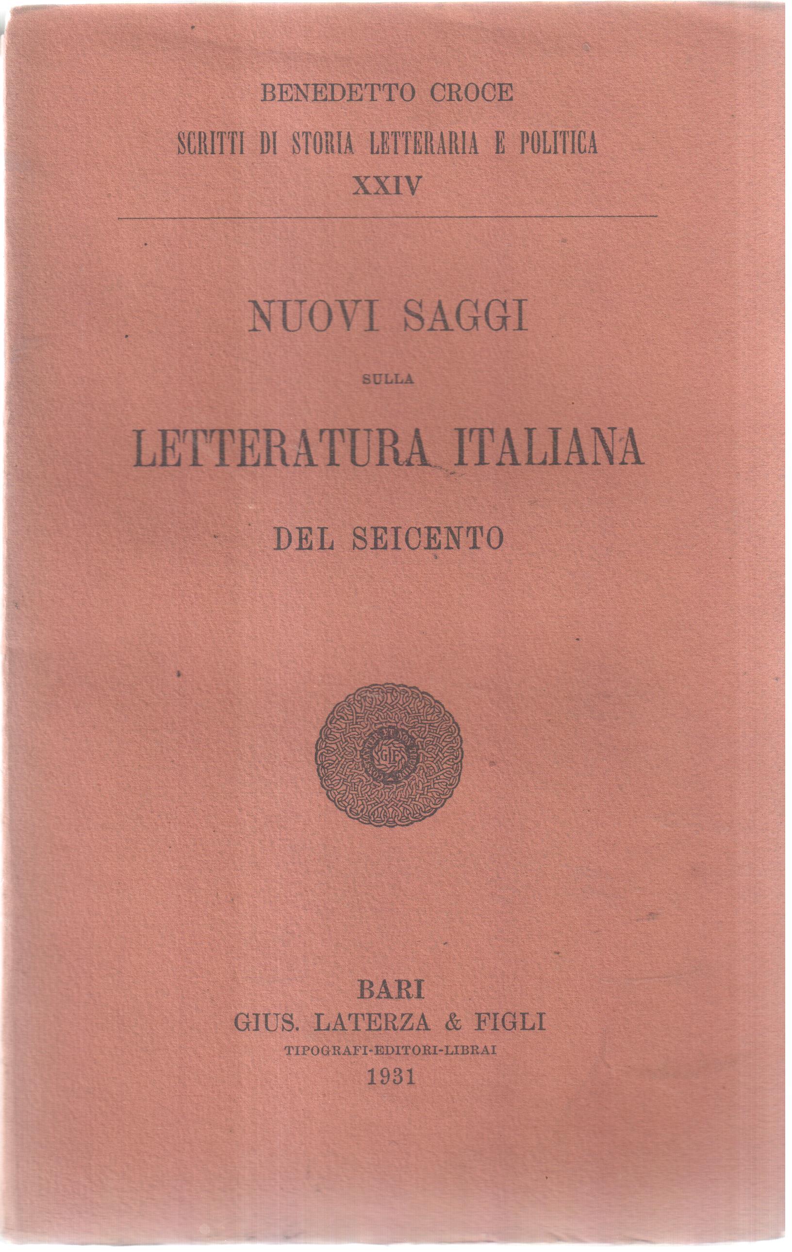 Nuovi saggi della letteratura italiana del seicento