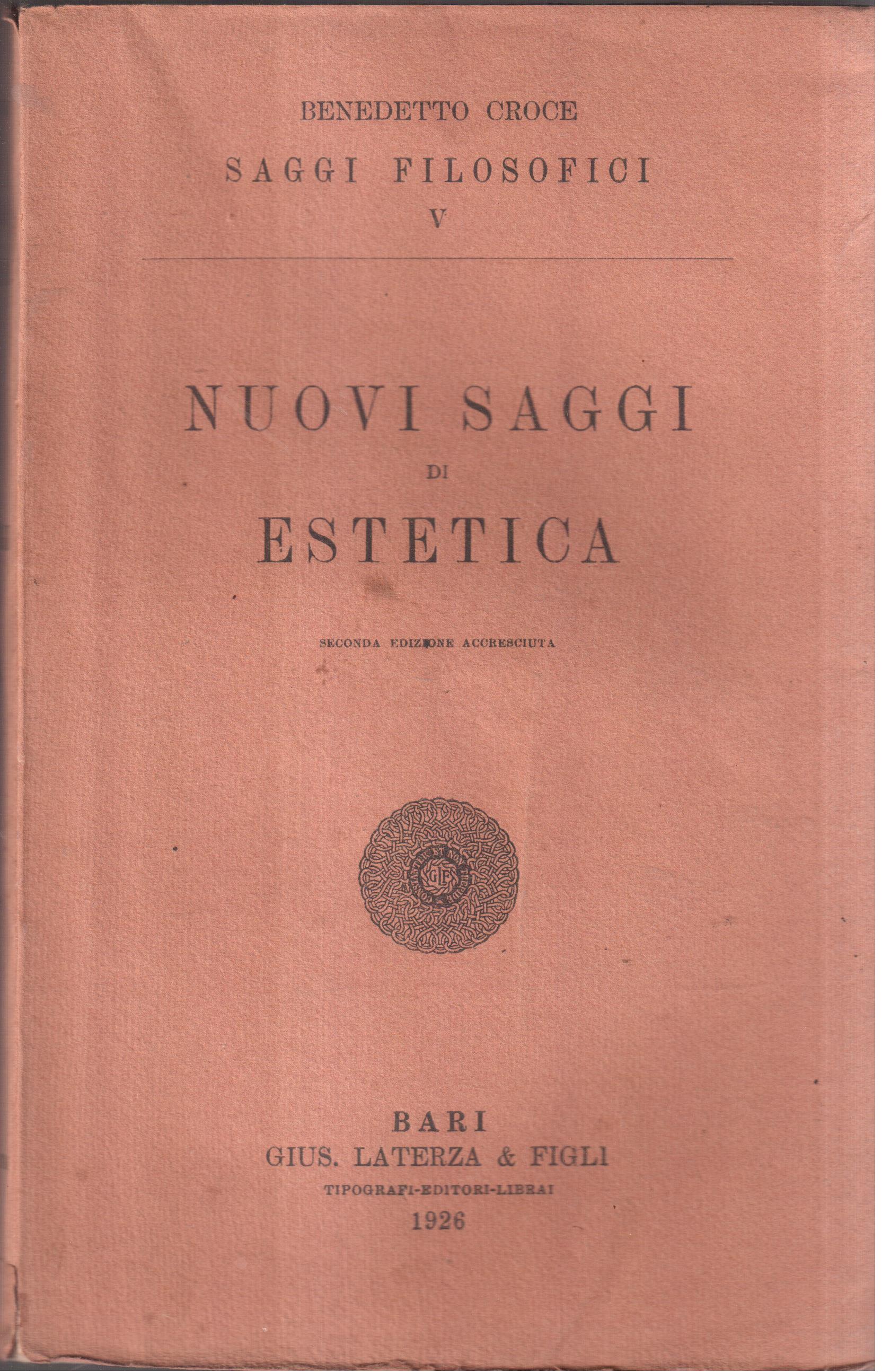 Nuovi saggi di estetica seconda edizione accresciuta