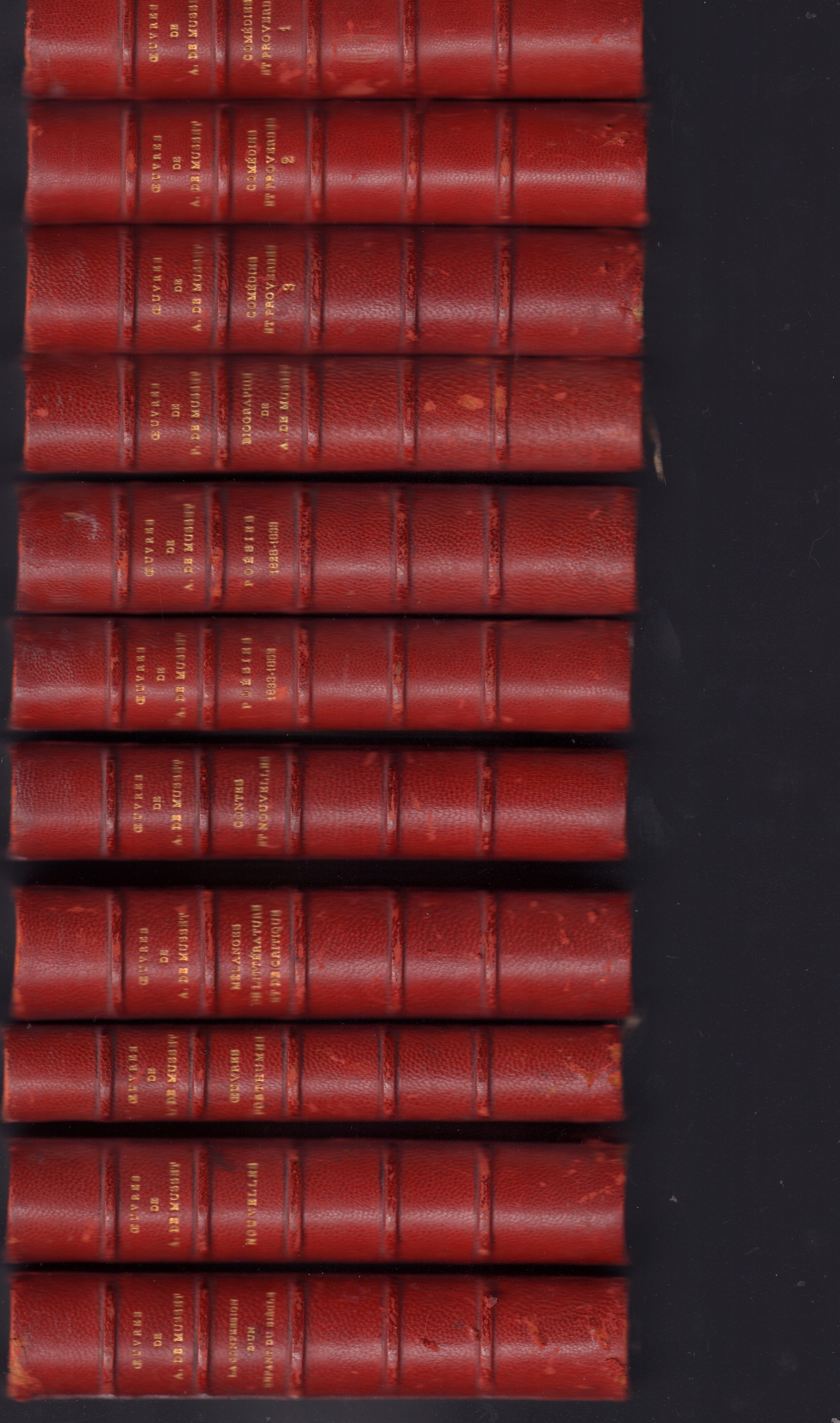 Oeuvres de Alfred de Musset- 11 volumi