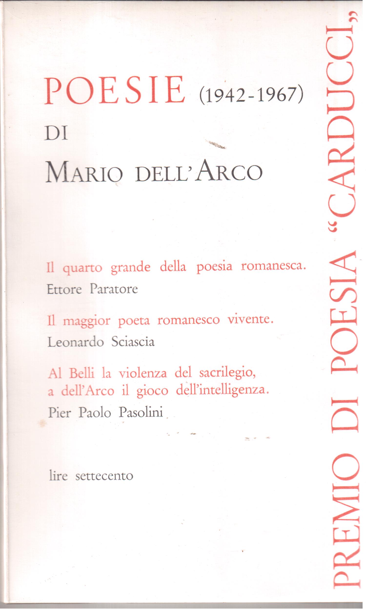 Poesie di Marco Dell'Arco ( 1942-1967 )