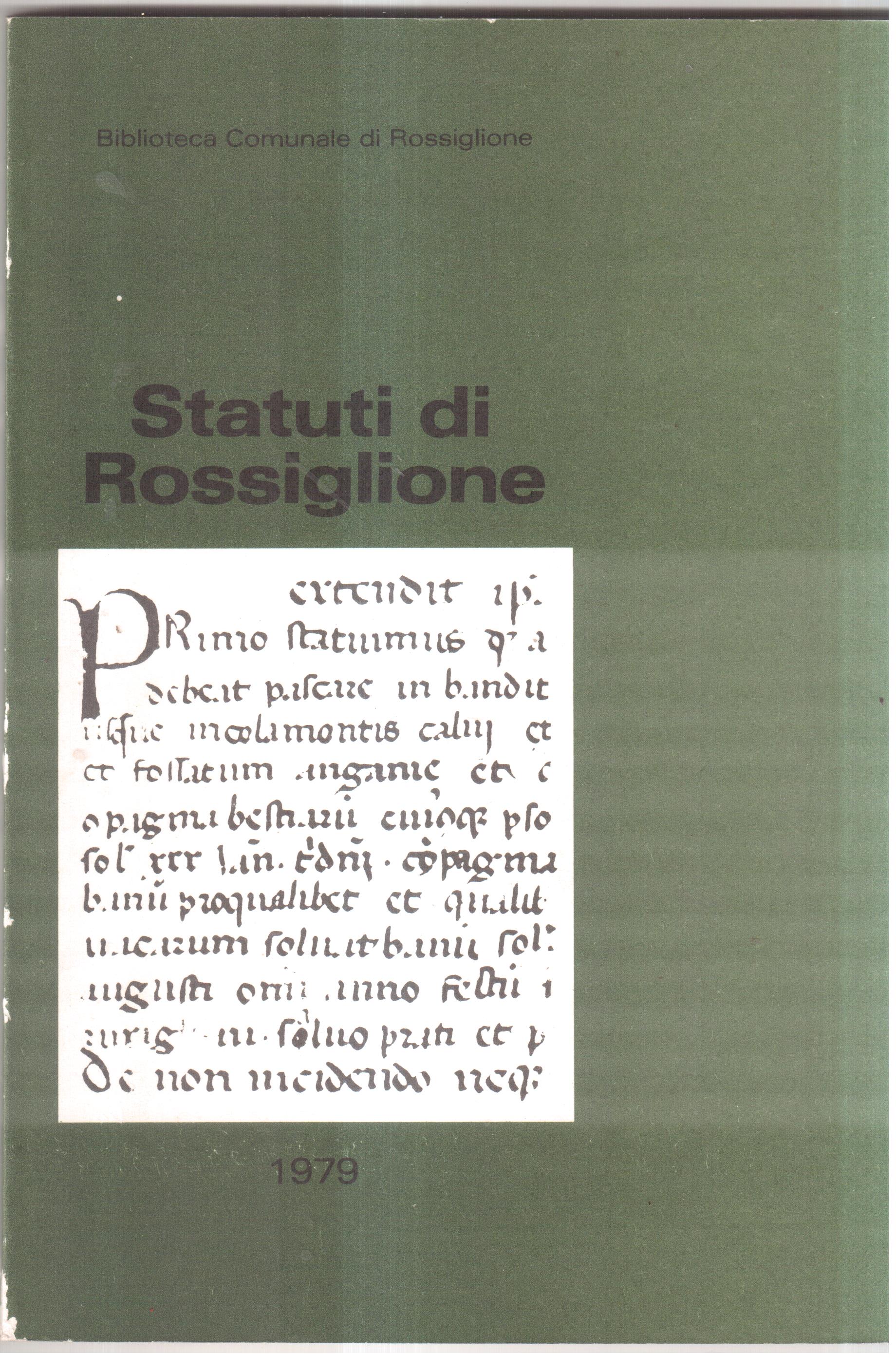 Statuti di Rossiglione
