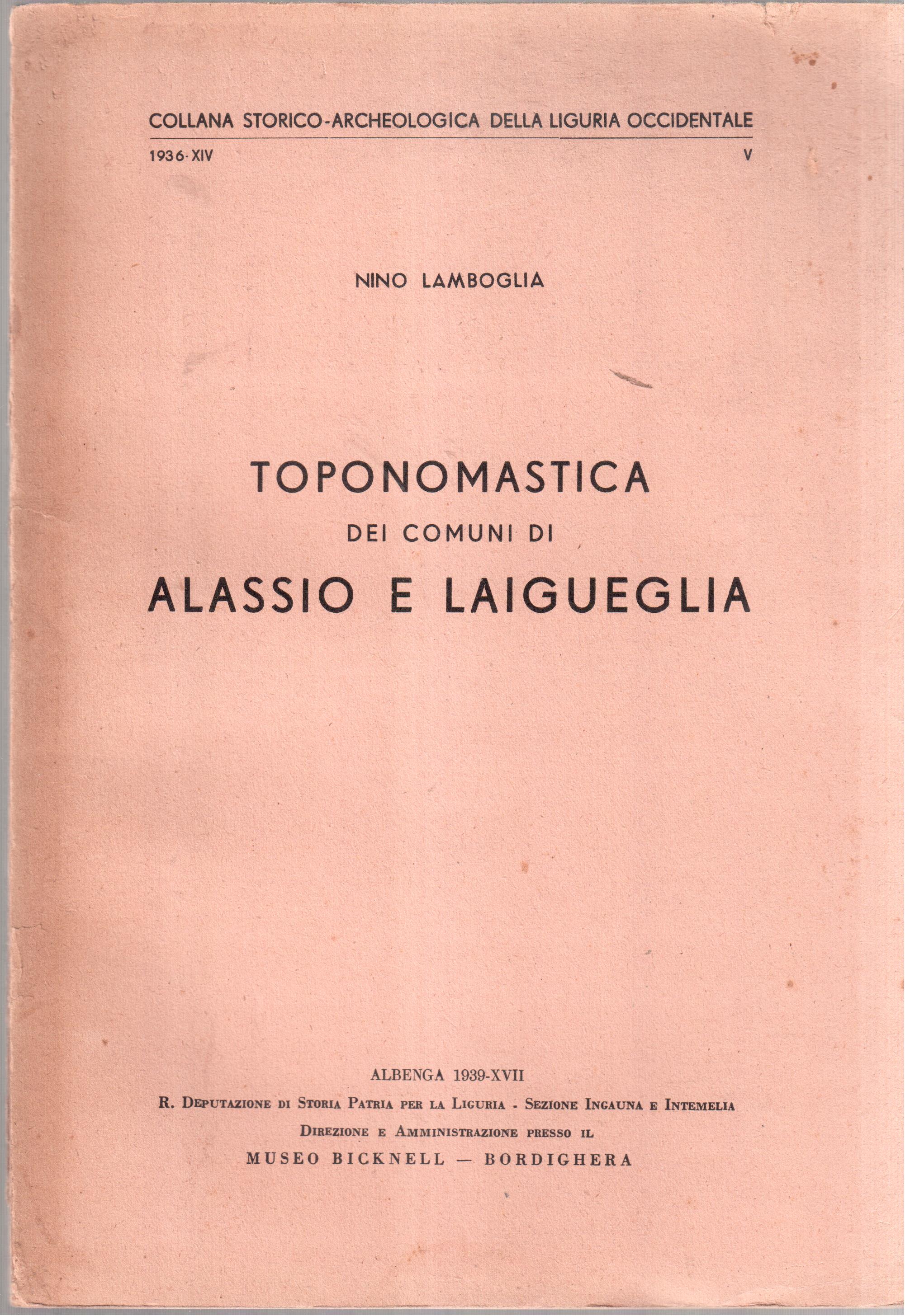 Toponomastica dei comuni di Alassio e Laigueglia