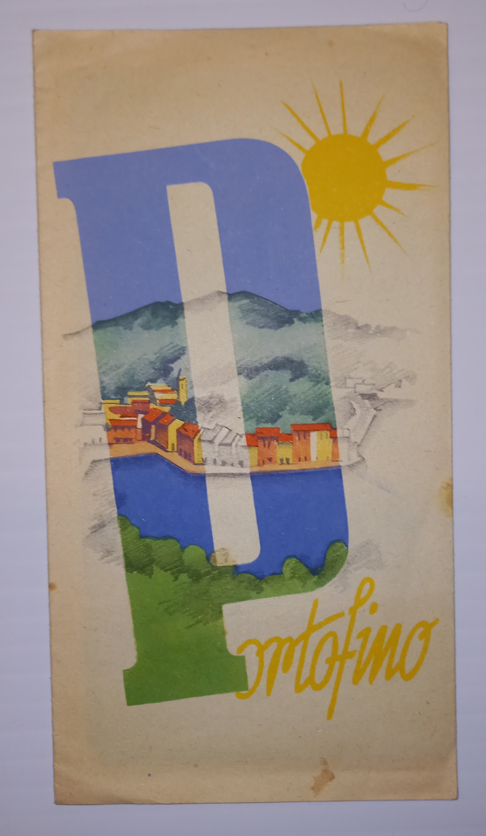 PORTOFINO. ITINERARI e PASSEGGIATE - ANNI 50 PANORAMICHE 1950 ca.