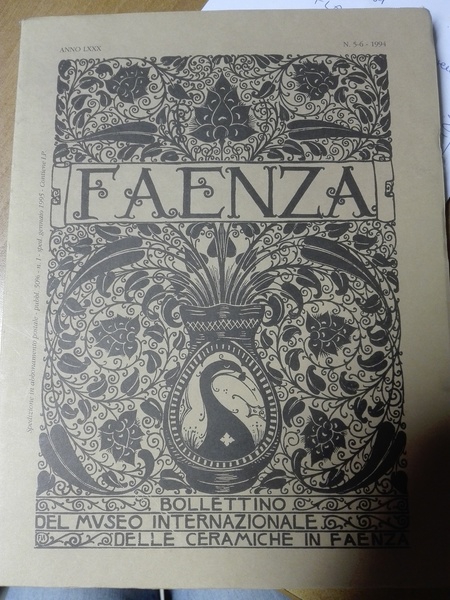 Faenza, bollettino del museo internazionale delle ceramiche in Faenza