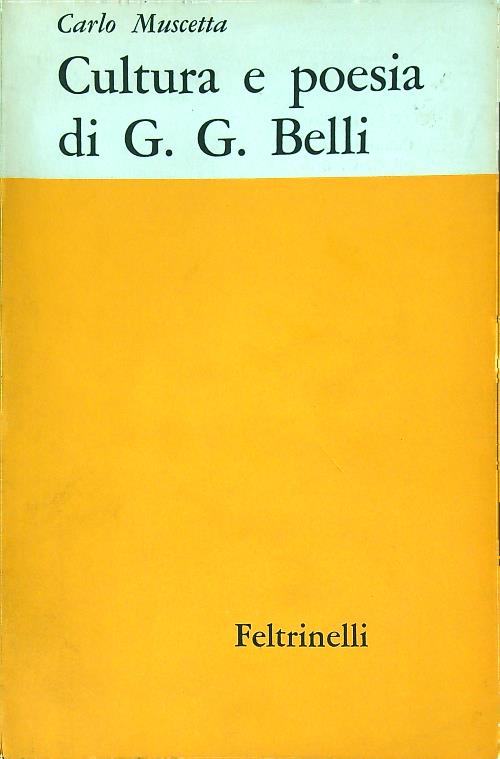 CULTURA E POESIA DI G.G. BELLI