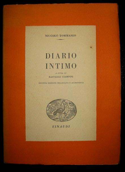 DIARIO INTIMO A CURA DI RAFFAELE CIAMPINI .