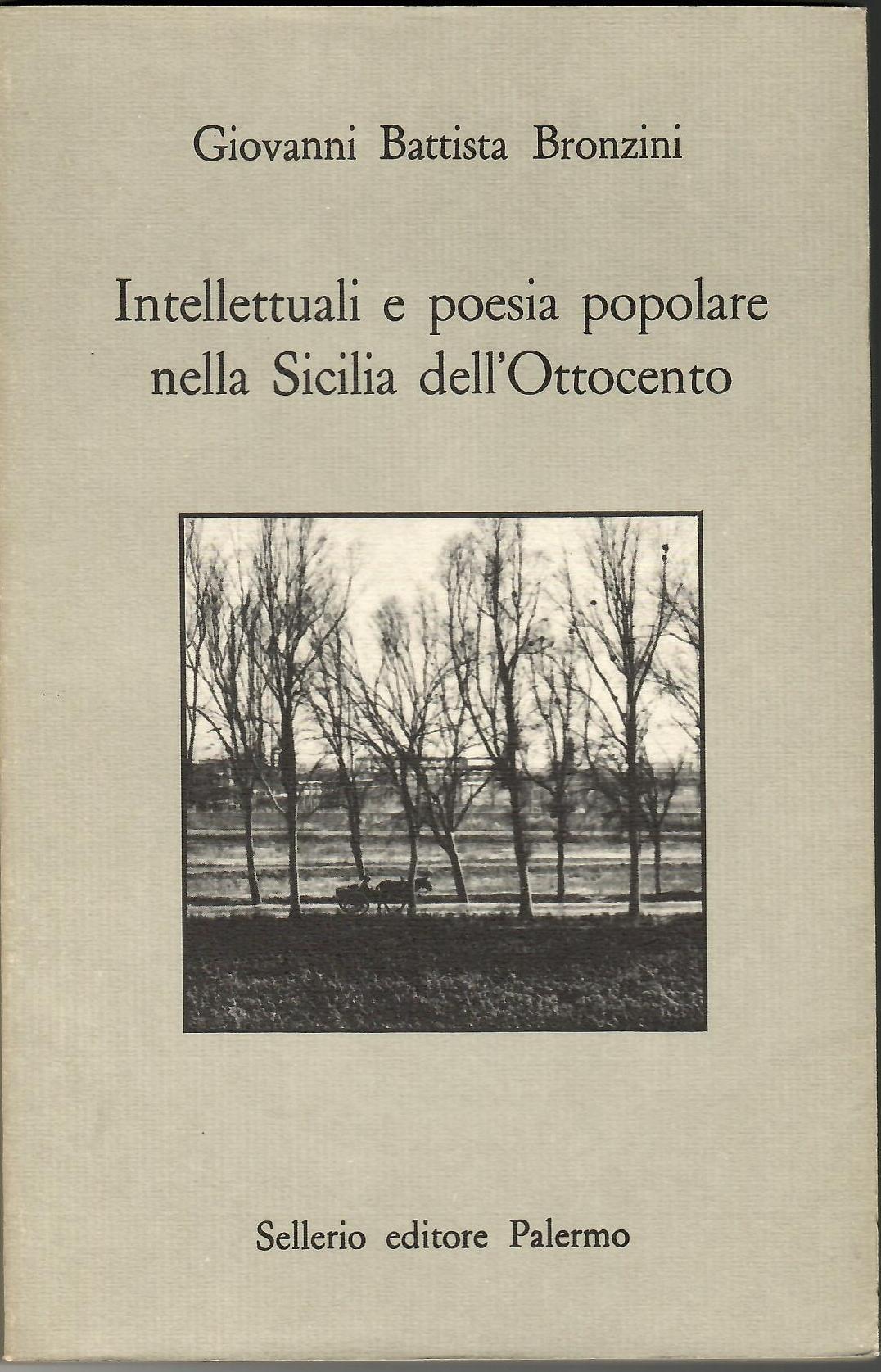 Intellettuali e poesia popolare nella Sicilia dell'Ottocento