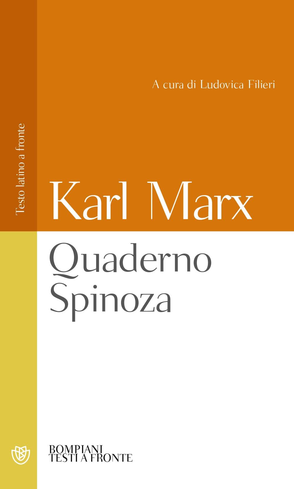 Quaderno Spinoza. Testo latino a Fronte