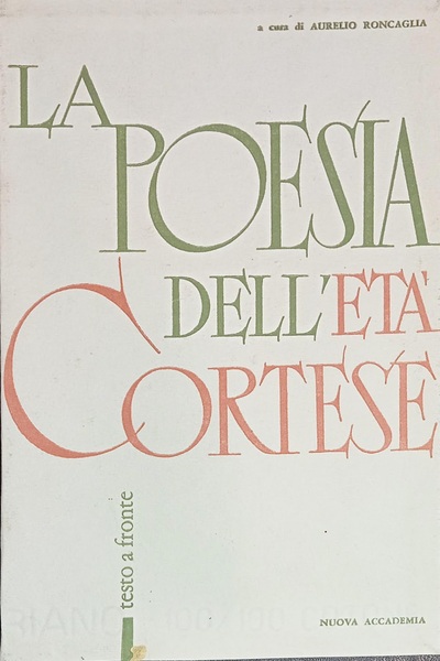 La poesia dell'età cortese