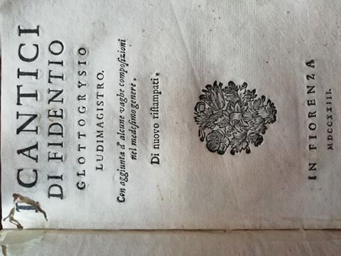 I cantici di Fidenzio, con aggiunta d'alcune vaghe composizioni nel …