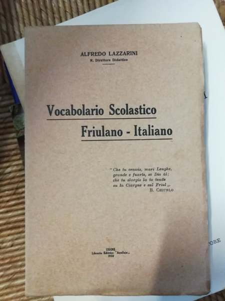 Vocabolario scolastico friulano-italiano