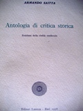 Antologia di critica storica I-III