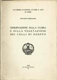 Osservazioni sulla flora e sulla vegetazione dei colli di Osoppo